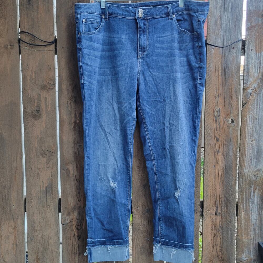 Avenue Denim Jeans Ankle Plus Size 20W